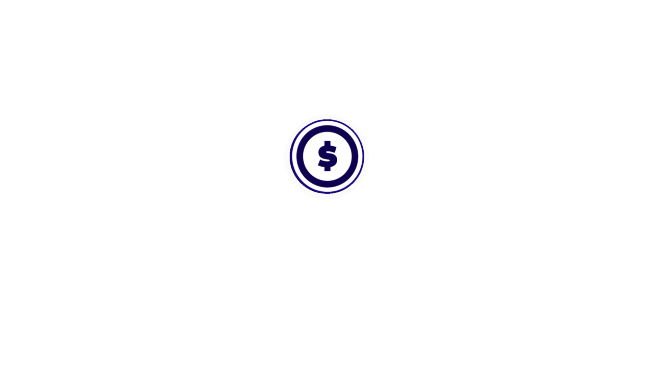 Circular investment symbol during the animation